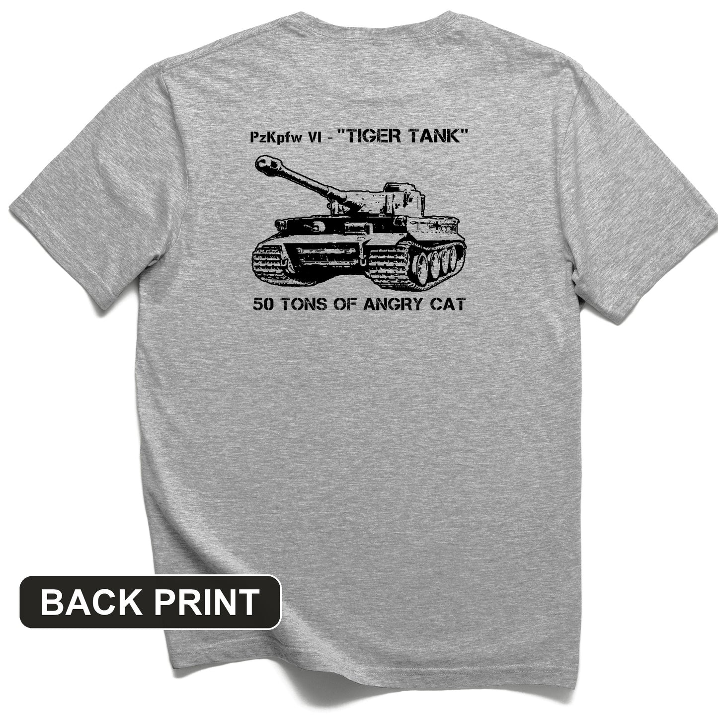 Tiger Tank Back Print T-Shirt