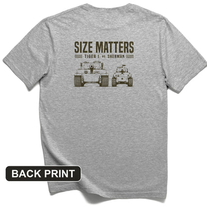 Tiger vs Sherman Back Print T-Shirt