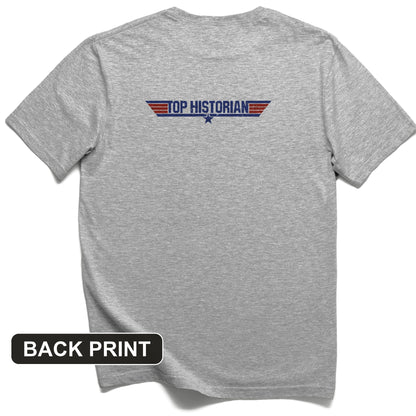 Top Historian Back Print T-Shirt