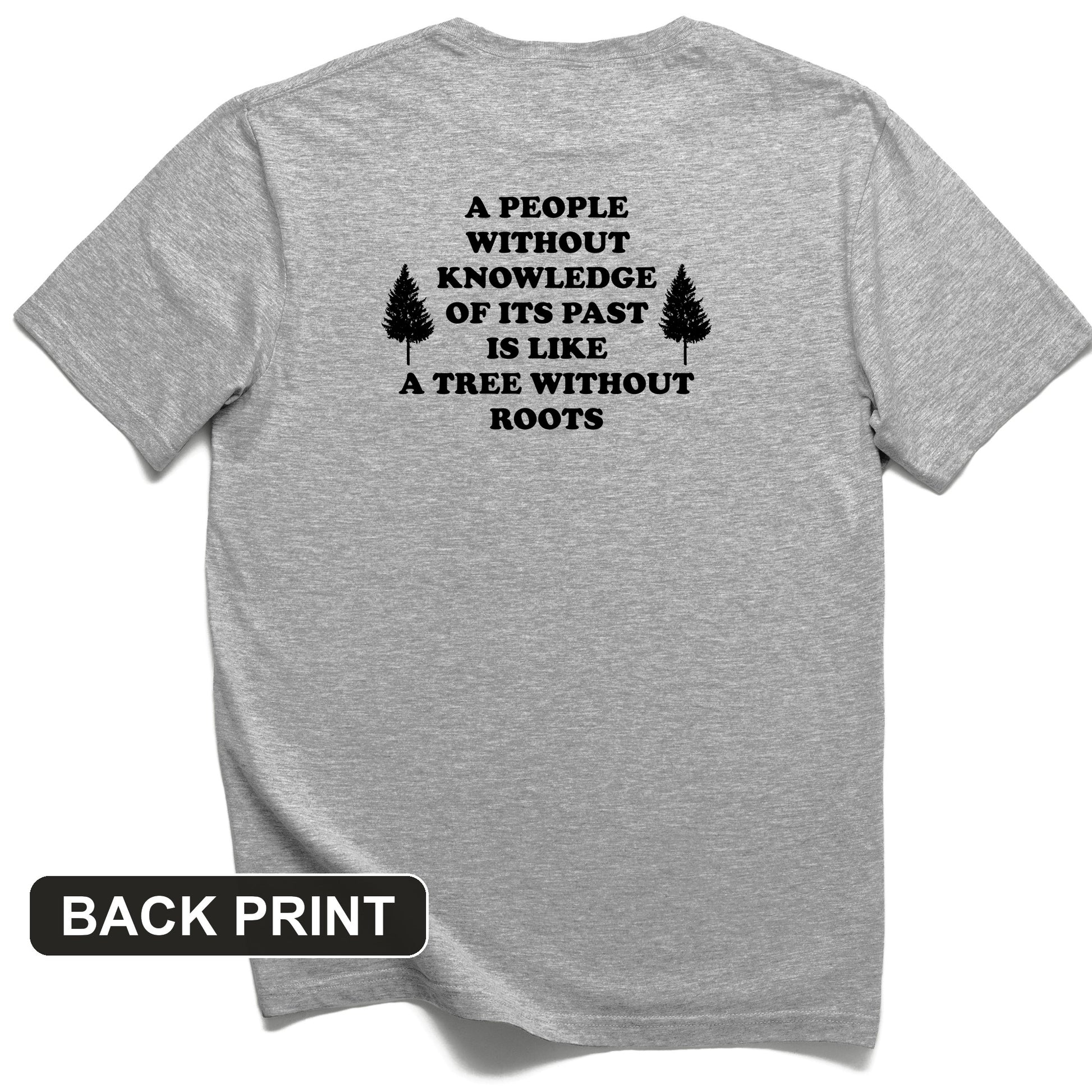 Tree Without Roots Back Print T-Shirt