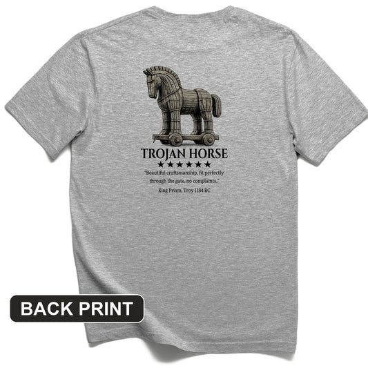 Trojan Horse Back Print T-Shirt