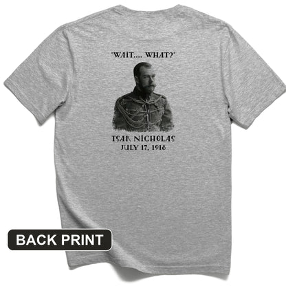 Tsar Nicholas II Back Print T-Shirt