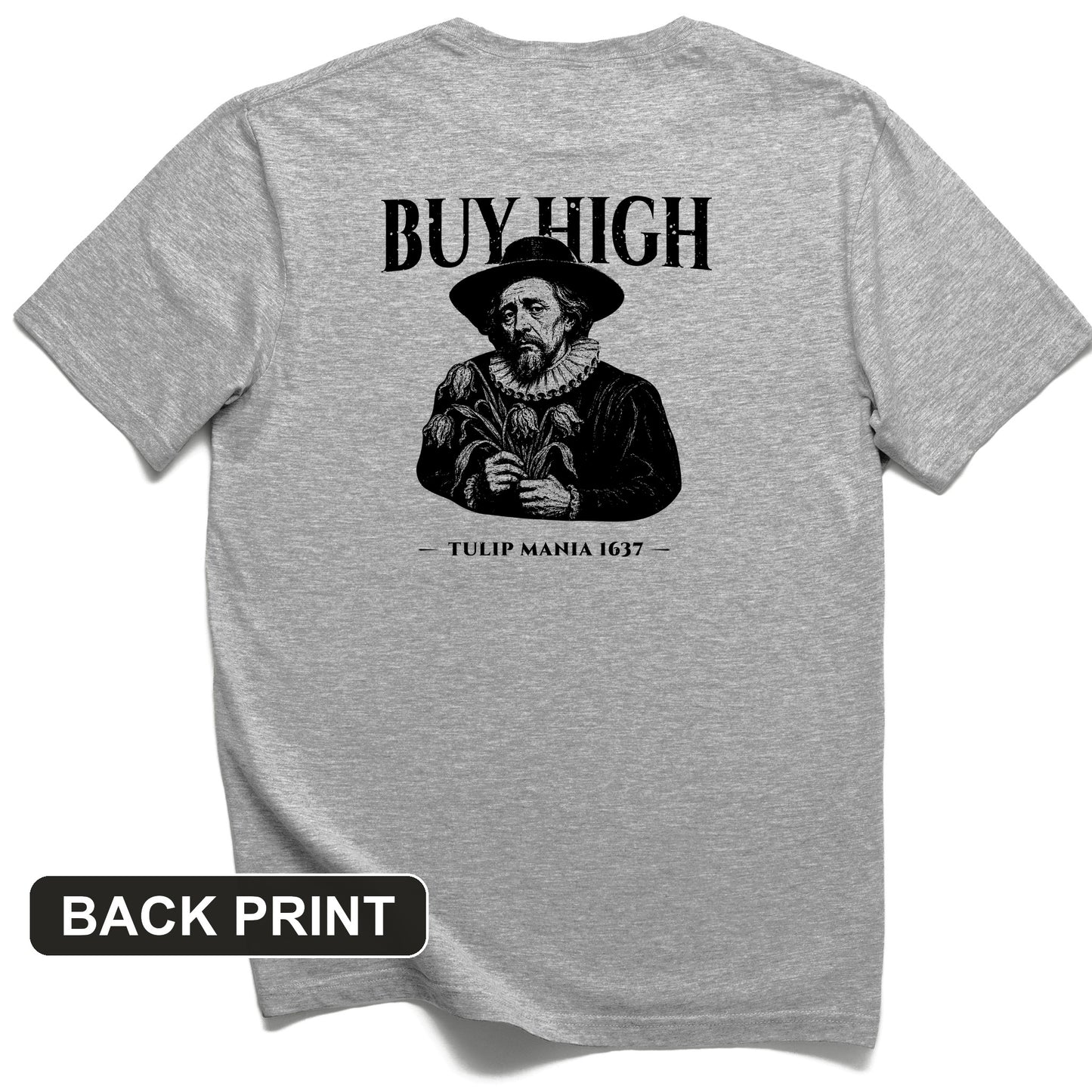 Tulip Mania Back Print T-Shirt