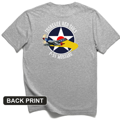 Tuskegee Red Tails Back Print T-Shirt