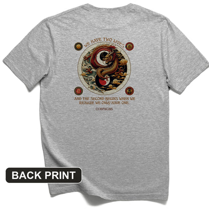 Two Lives Back Print T-Shirt