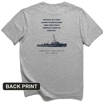 USS Samuel B. Roberts - Last Stand off Samar Back Print T-Shirt