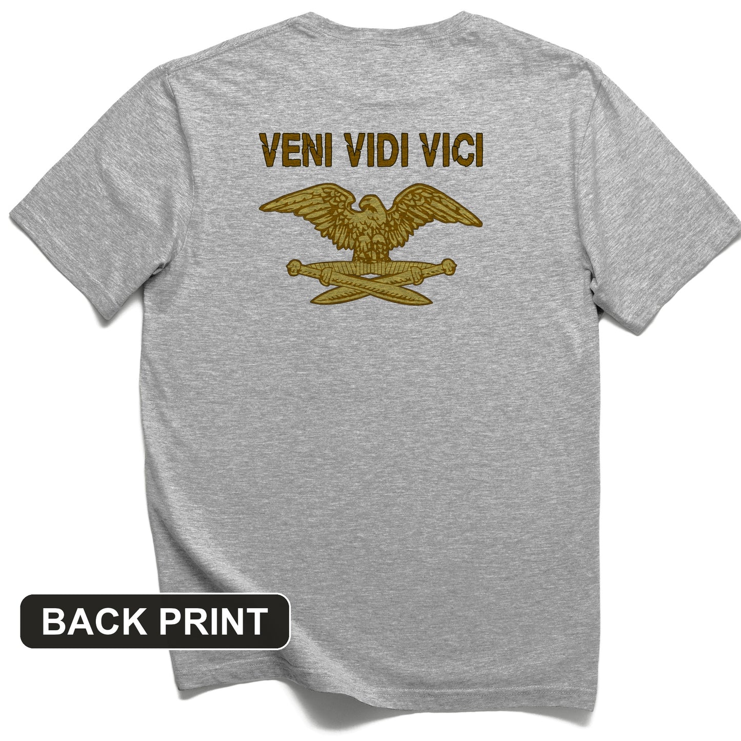 Veni Vidi Vici Back Print T-Shirt