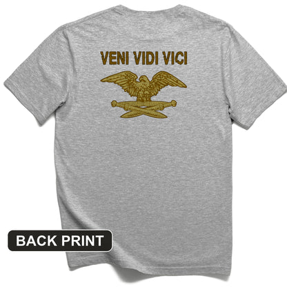Veni Vidi Vici Back Print T-Shirt