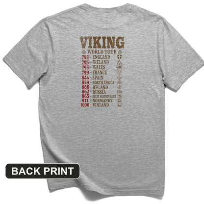 Viking World Tour Back Print T-Shirt