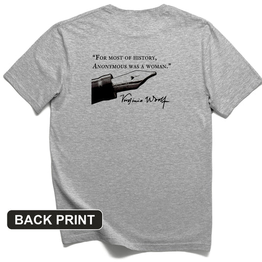 Virginia Woolf Back Print T-Shirt