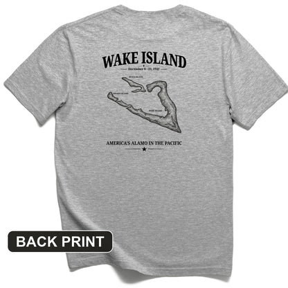 Wake Island - Alamo Back Print T-Shirt