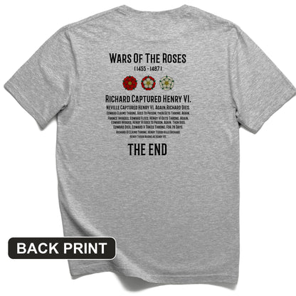 Wars Of The Roses Back Print T-Shirt