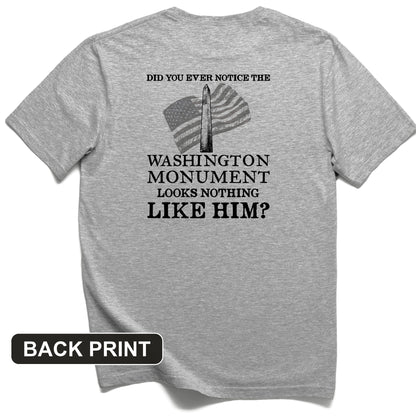 Washington Monument Back Print T-Shirt