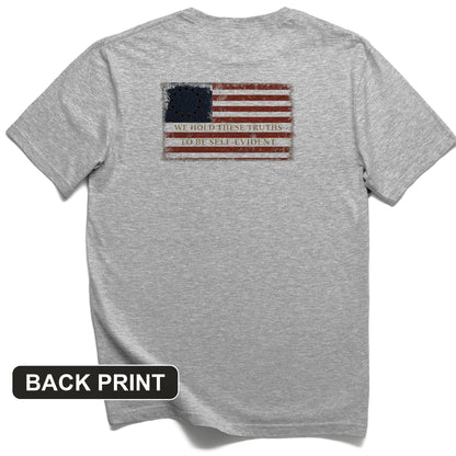 We Hold These Truths Back Print T-Shirt