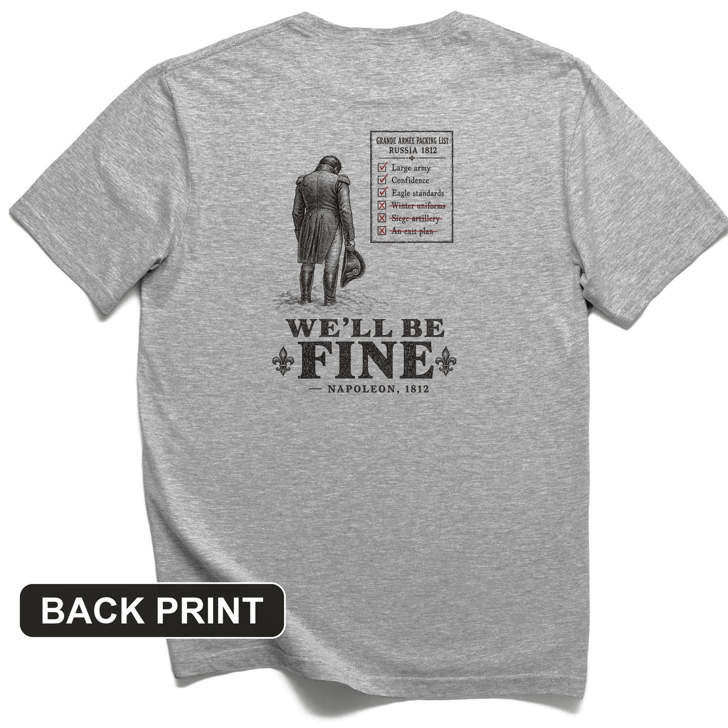 We'll Be Fine Back Print T-Shirt
