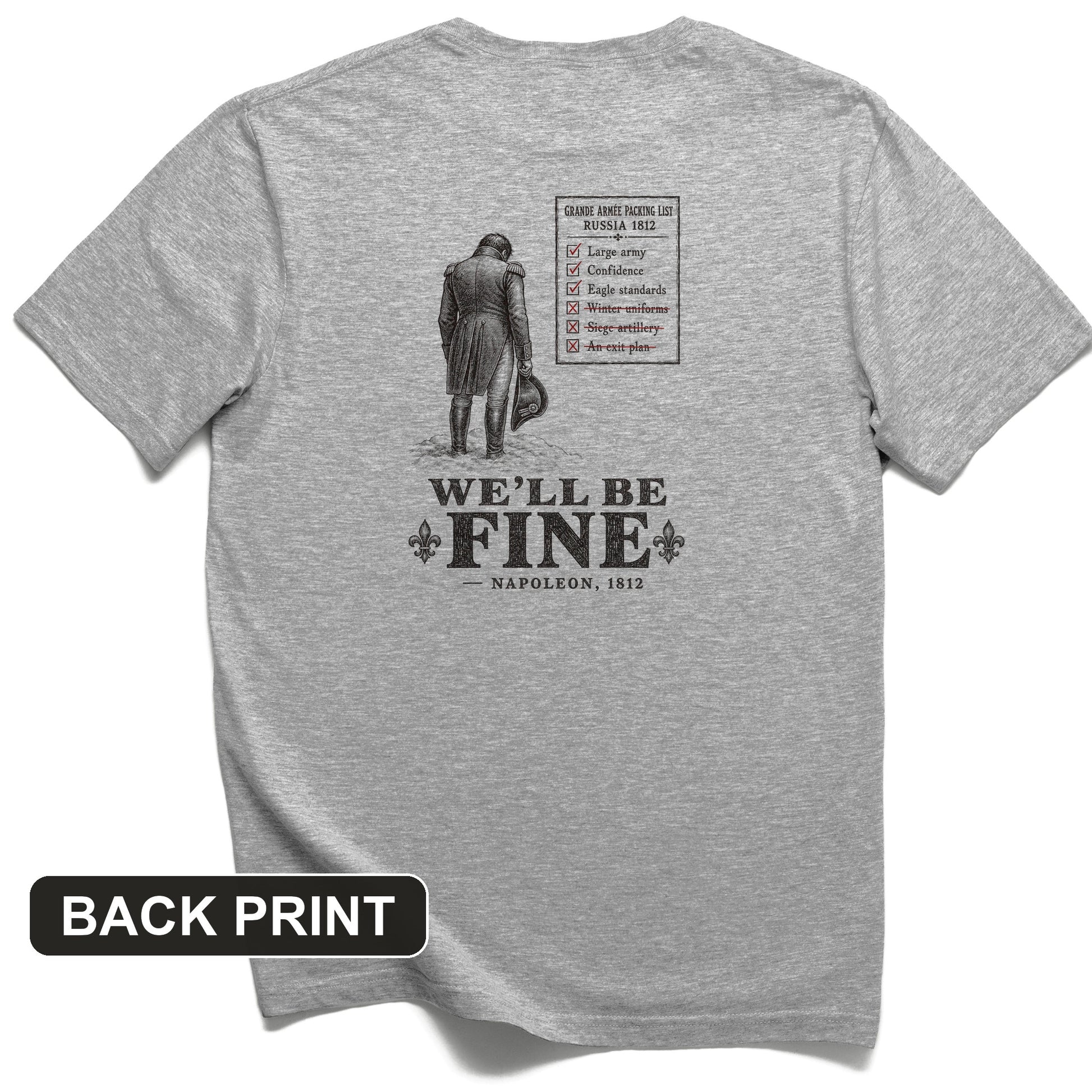 We'll Be Fine Back Print T-Shirt