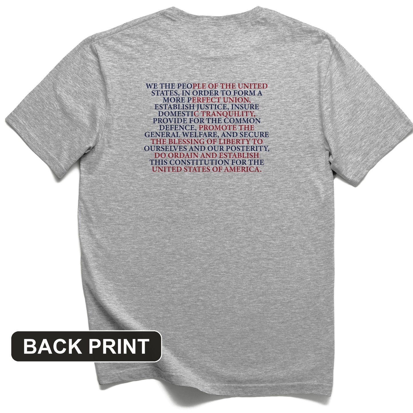 We The People Flag Back Print T-Shirt