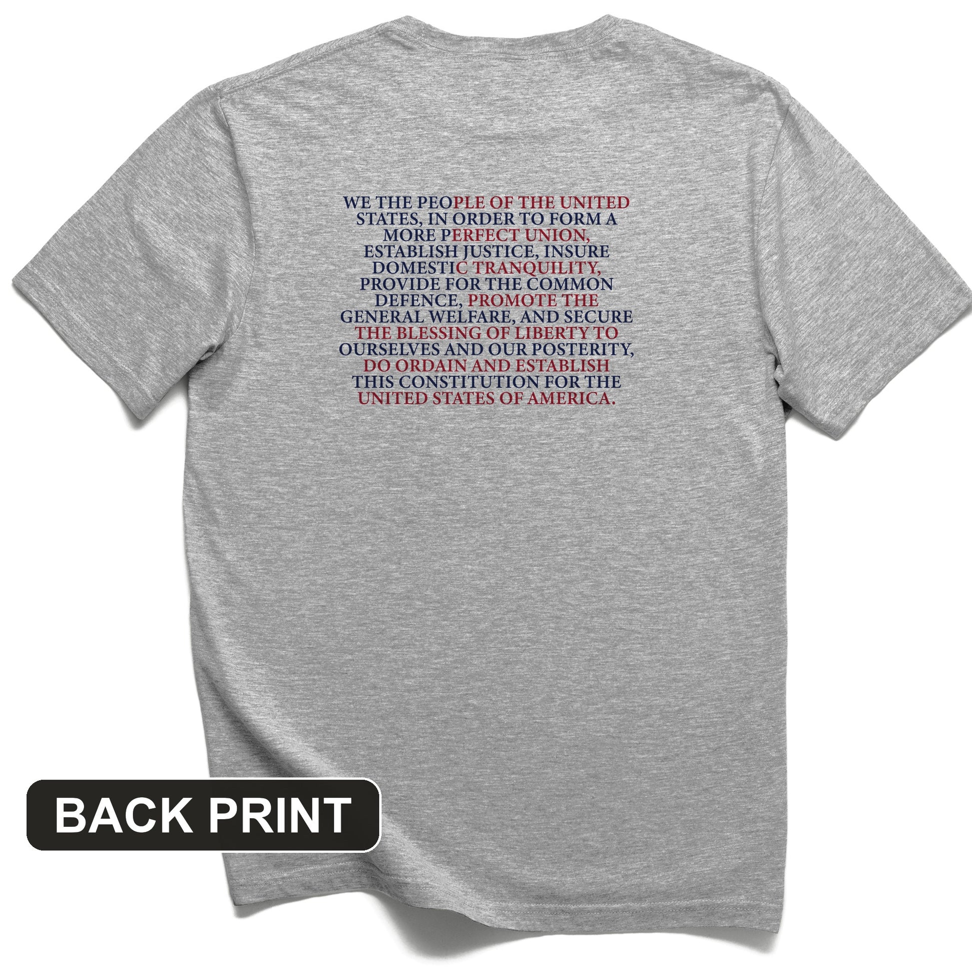 We The People Flag Back Print T-Shirt
