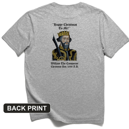 William the Conqueror Crowned Back Print T-Shirt