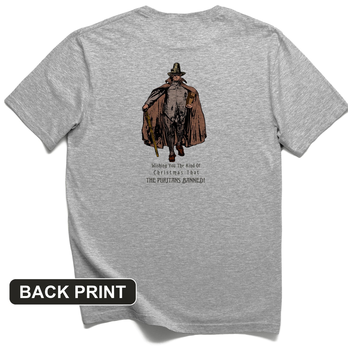 Wishing You The Christmas Back Print T-Shirt