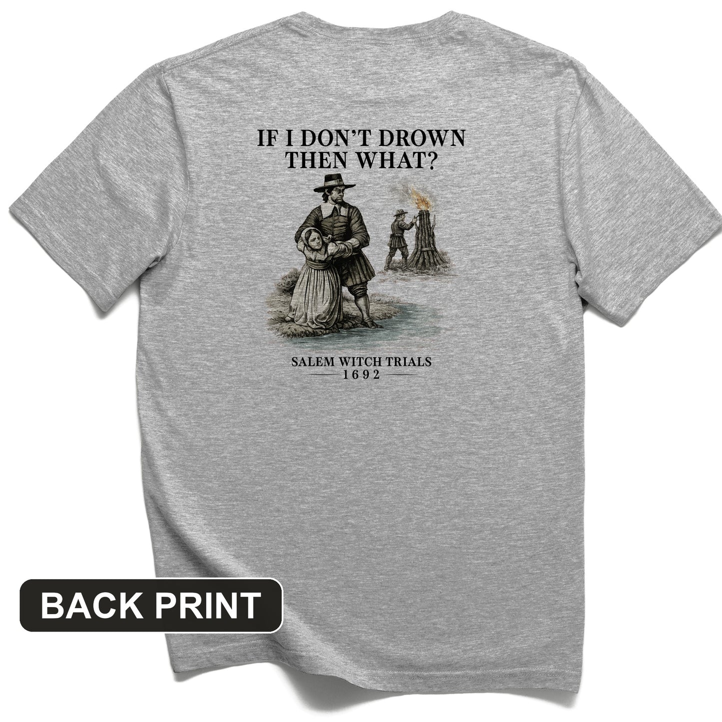 Witch Back Print T-Shirt