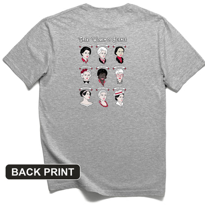 Women of Science Back Print T-Shirt