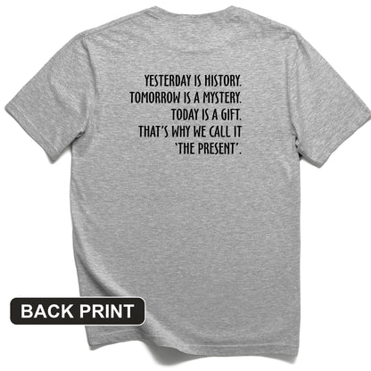 Yesterday Is History Back Print T-Shirt