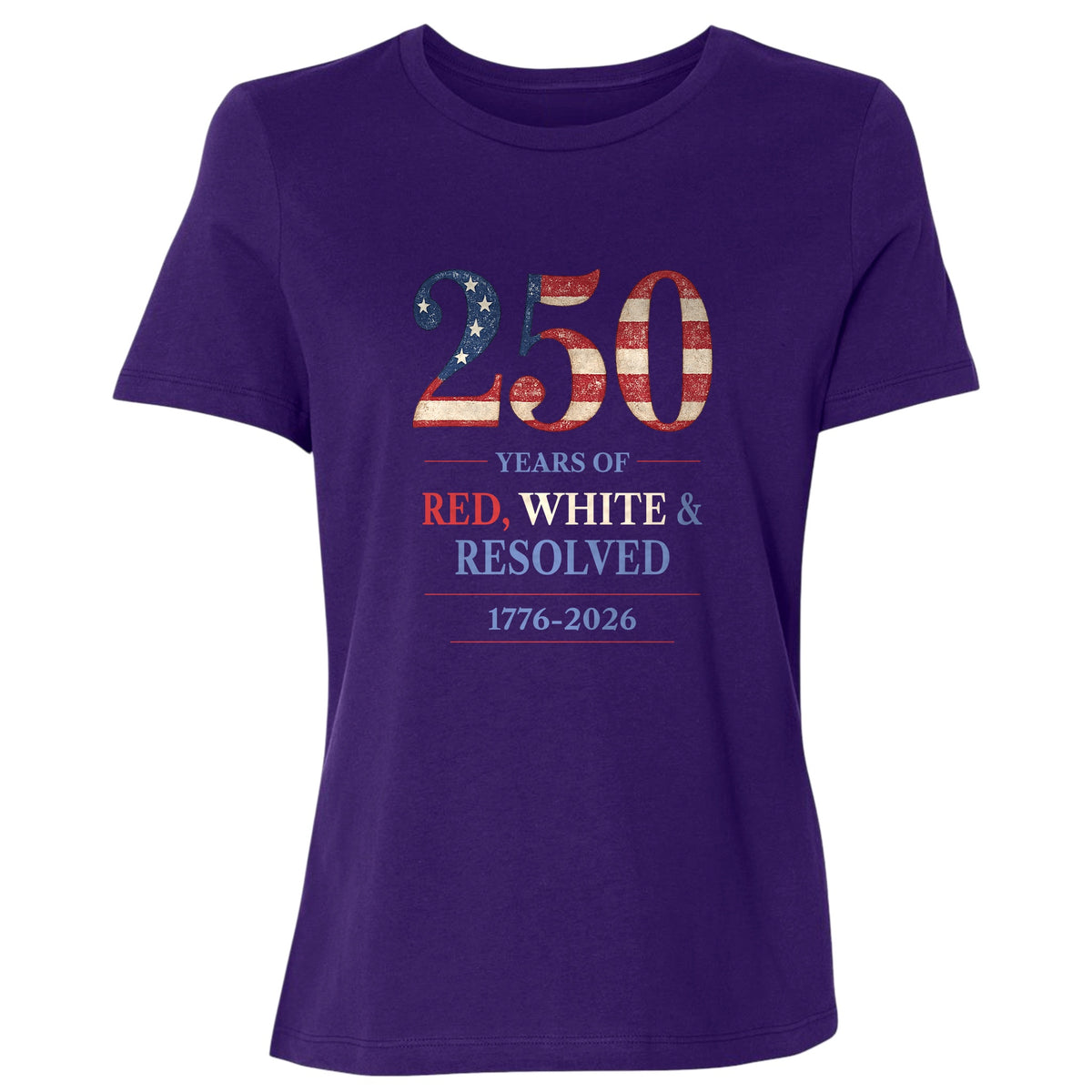 250 Red White and Resolved Women's T-Shirt