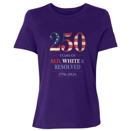 250 Red White and Resolved Women's T-Shirt
