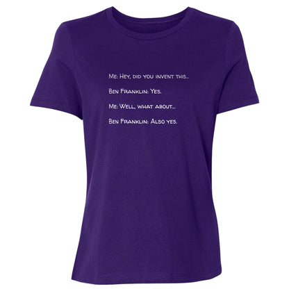 Ben Franklin Inventor Women's T-Shirt