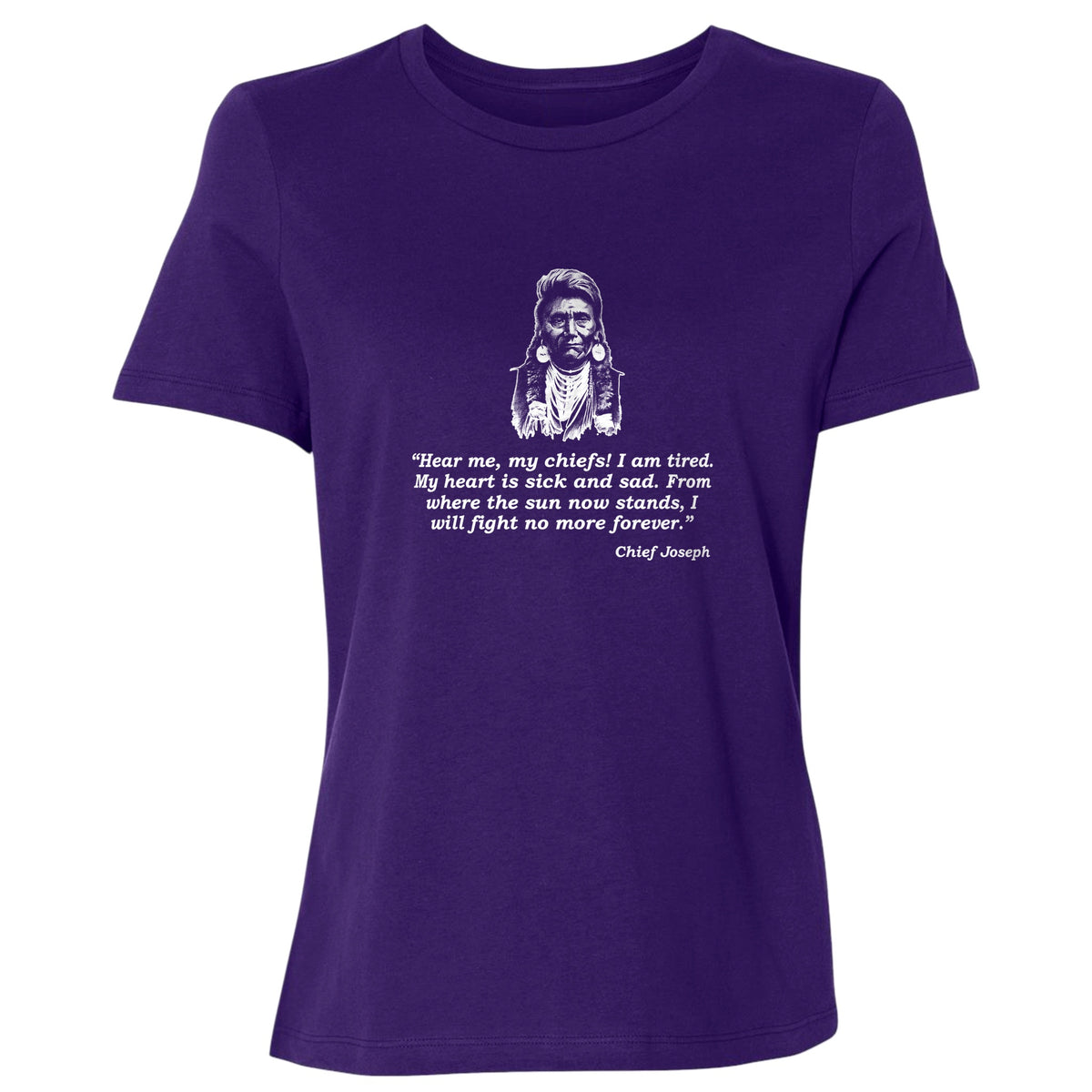 Chief Joseph Fight No More Women's T-Shirt