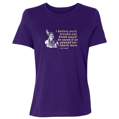 Chief Joseph Open Hearts Women's T-Shirt