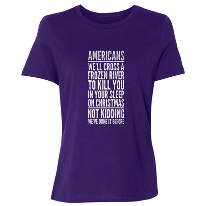 Cross A River On Xmas Women's T-Shirt