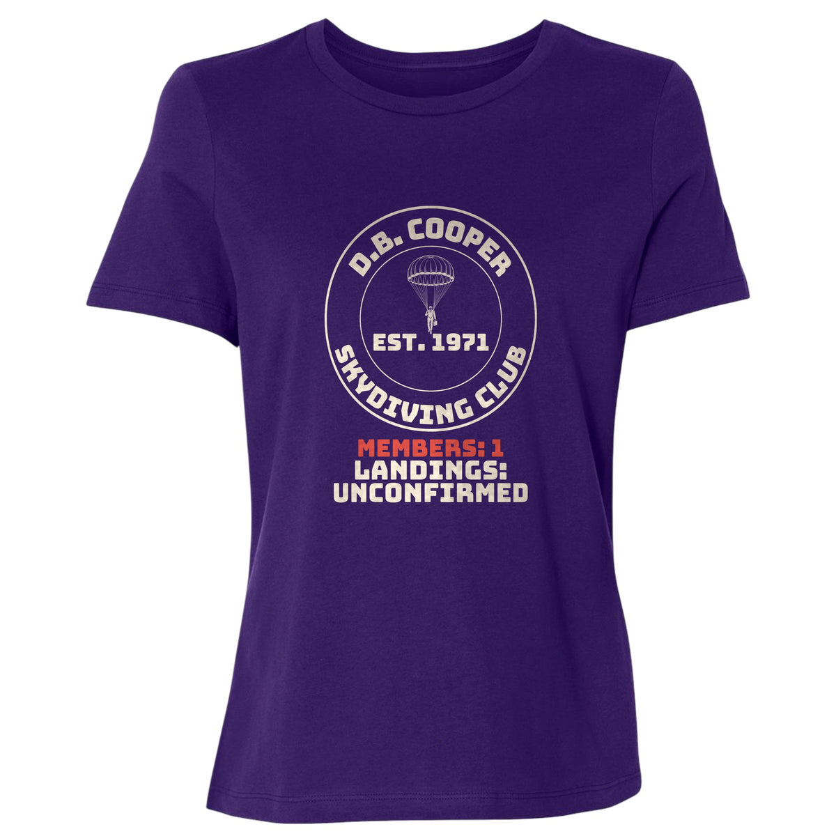 DB Cooper Skydiving Club Women's T-Shirt