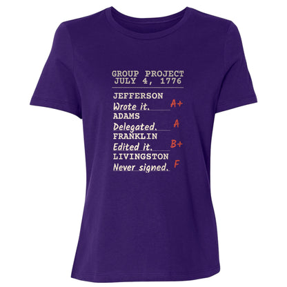 Declaration Of Independence Group Project Women's T-Shirt