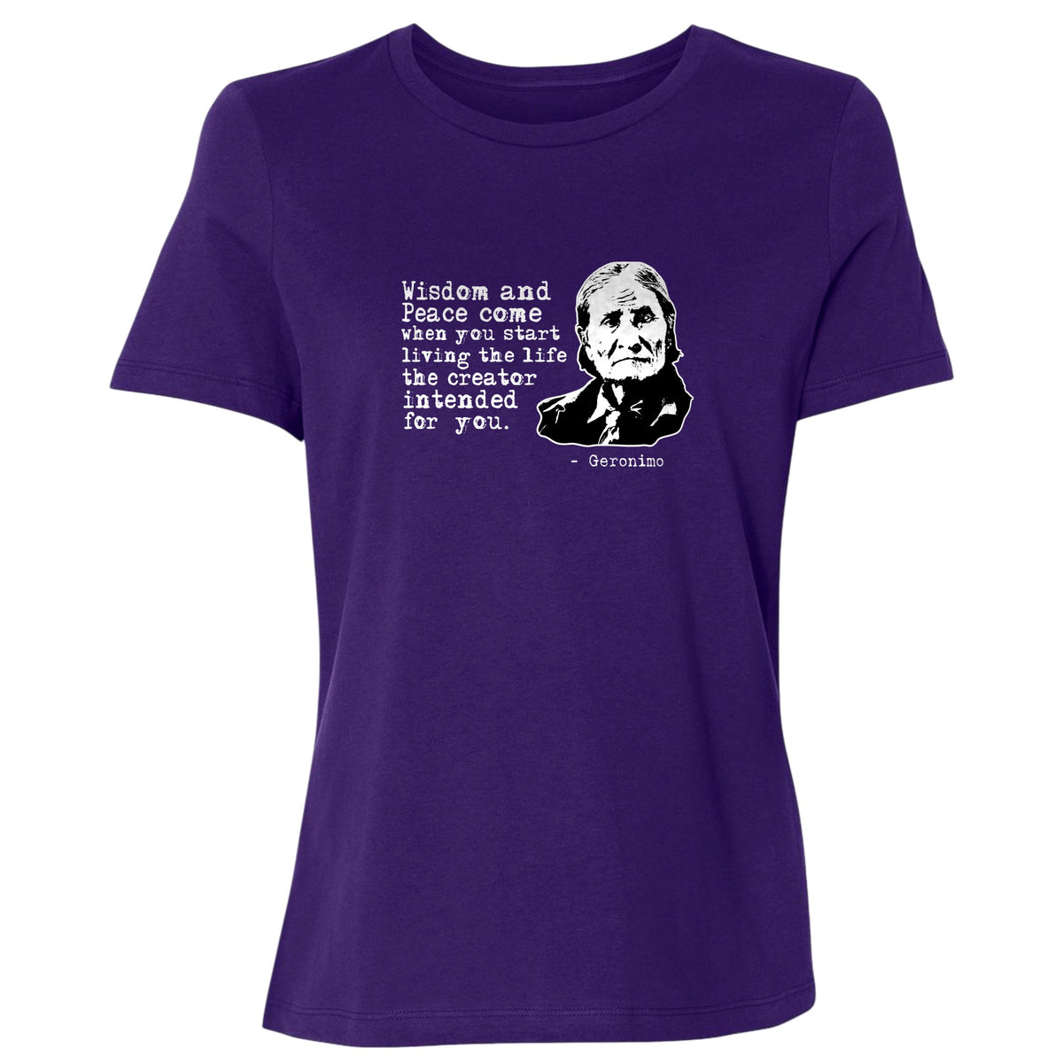 Geronimo Wisdom And Peace Women's T-Shirt