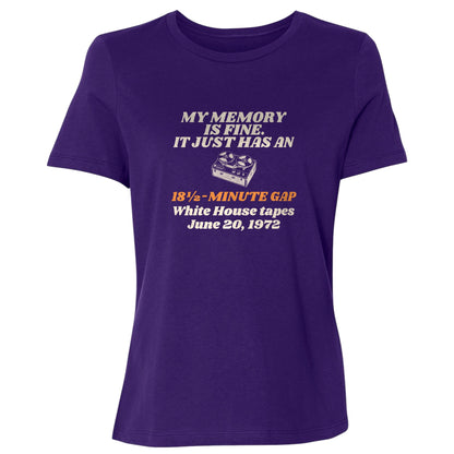 My Memory Has An 18 And A Half Minute Gap Women's T-Shirt