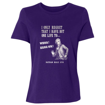 Nathan Hale Whoa Hang On Women's T-Shirt
