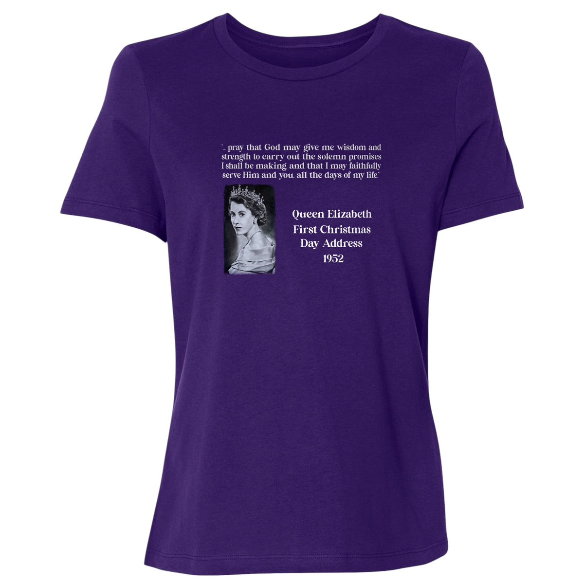 Queen Elizabeth II Xmas Address Women's T-Shirt