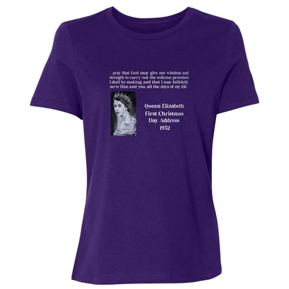 Queen Elizabeth II Xmas Address Women's T-Shirt