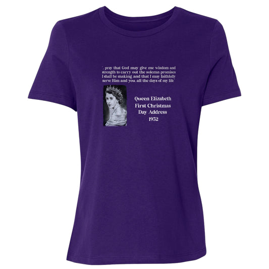 Queen Elizabeth II Xmas Address Women's T-Shirt