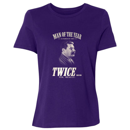 Stalin Man Of The Year Twice Women's T-Shirt
