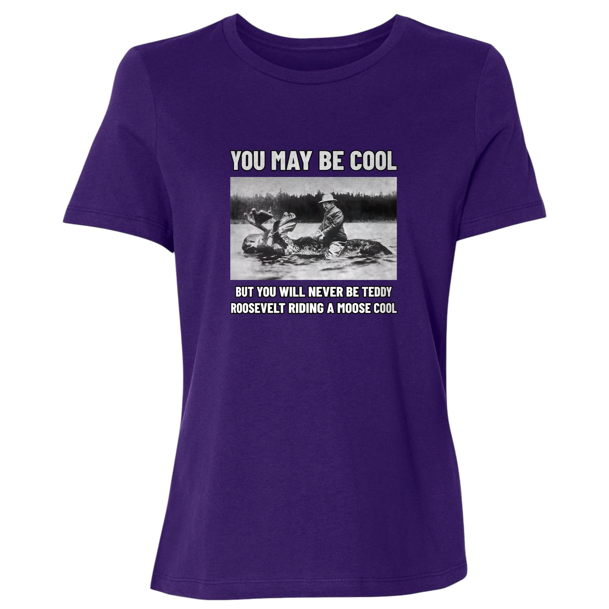 Teddy Riding Moose Women's T-Shirt