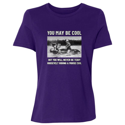 Teddy Riding Moose Women's T-Shirt