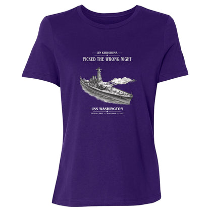 USS Washington at Guadalcanal Women's T-Shirt