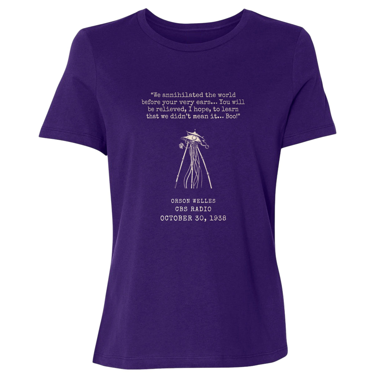 War Of The Worlds Boo Women's T-Shirt
