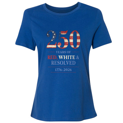 250 Red White and Resolved Women's T-Shirt