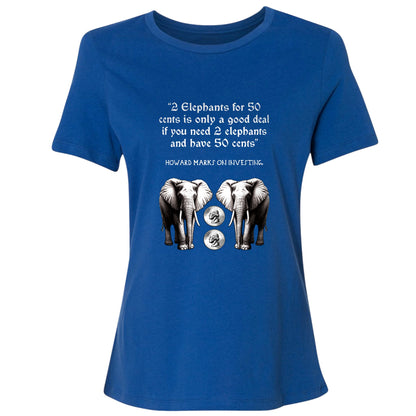 2 Elephants for 50 Cents Women's T-Shirt