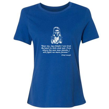 Chief Joseph Fight No More Women's T-Shirt