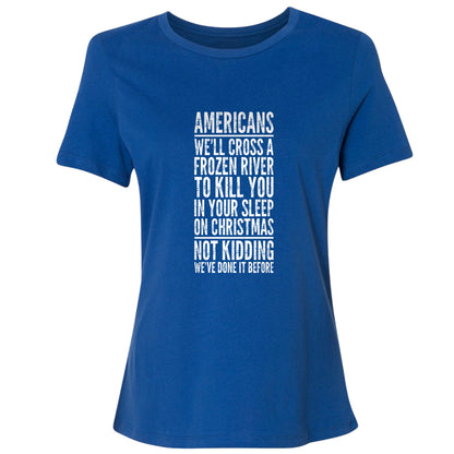 Cross A River On Xmas Women's T-Shirt